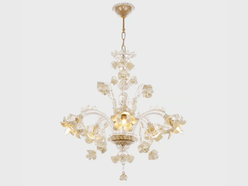 ROSETO - Handmade Murano glass chandelier by Sogni Di Cristallo - view 2